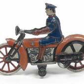 Motorrad von Günthermann mit Auspuff-Funken aus der Zeit um 1925 war einem Sammler 1.625 Euro wert (Kat. Nr. 385)