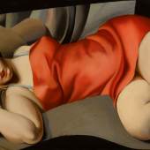 Lot 43 Property from a Private New York Collection Tamara de Lempicka La Tunique rose Signed De Lempicka. (lower right) Oil on canvas 28 5/8 by 45 3/4 in. 72.6 by 116.3 cm Painted in 1927. Estimate $6/8 million Sold for $ 13,362,500 NEW RECORD FOR THE ARTIST AT AUCTION 