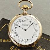 Katalog Nr. 45* Deutsche Uhrenfabrikation Glashütte i/S - A. Lange & Söhne, Werk Nr. 56035, Geh. Nr. 56035, 51 mm, 86 g, circa 1904 Schätzpreis  16.000 - 20.000 €