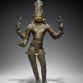 10337 Lot 355 - A Copper Alloy Figure of Shiva Vinadhara
