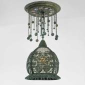 10340 Lot 58 - Tiffany Studios, 'Moorish' Twisted Wire Chandelier