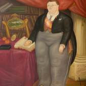 Fernando Botero The President Signed and dated 71 Oil on canvas Estimate $1.5/2 million