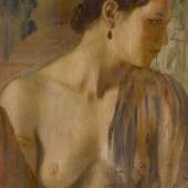 10495 Lot 23 - Edgar Degas, Buste de jeune femme presque nue