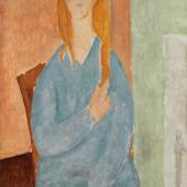 10680 Amedeo Modigliani, Jeune Fille Assise, Les Cheveux Dénoué
