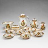 10776 Lot 94 A rare Meissen armorial tea and coffee service