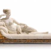 1001  Carlo Fossi (zugeschr., nach Antonio Canova), Pauline Borghese als Venus Victrix. Wohl um 1810/1820. 3.500 €
