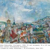 Oskar Kokoschka, Stuttgart, 1960