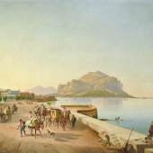 Auktion Gemälde des 19. Jahrhunderts, 11. Oktober Franz Ludwig Catel (1778 - 1856) Spaziergang in Palermo, Schätzwert € 250.000 - 350.000, Fotonachweis: Dorotheum