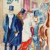 Kees van Dongen, r.u.sig., Delfshaven 1877 - 1968 Monte Carlo, "Les souliers rouge et les soliers noirs", zu Marcel Proust, Aufrufpreis: 	30.000 €,  Zuschlag von EUR 30.000,-.