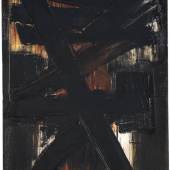 Auktion: 393 / Post War/Zeitgenössische Kunst am 09.06.2012   Lot: 112000952   Soulages, Pierre  Peinture 81 x 60 cm, 2 mai 1957  Schätzpreis: 150.000 EUR / 196.500 $  