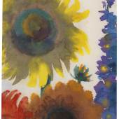 Lot: 112001890   Nolde, Emil  Sonnenblumen und Rittersporn, 1935.  Schätzpreis: 120.000 EUR / 156.000 $   € 120.000 € 170.800*