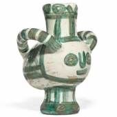 Pablo Picasso, Vase gros oiseau vert Terre de faïence vase, 1960 numbered 17/25 221⁄2in high Estimate £50,000-70,000