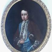 1134- Anonym um 1780, Portrait eines jungen Fuersten, Oelgemaelde, gerahmt