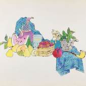 Lot: 782   Warhol, Andy  Still Life with Fruit on Table, 1960.  Schätzpreis: 50.000 EUR / 65.500 $