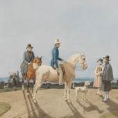  177 Wilhelm von Kobell Reiter vor Schondorf am Ammersee, Ca. 1820/30. Aquarell Schätzung: € 15.000 Ergebnis: € 52.500 (inkl. Käuferaufgeld) 