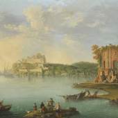 ANTONIO JOLI Der Golf von Baia mit dem Venustempel und der Festung des Don Pedro de Toledo, Anfang 1760. Öl auf Leinwand Schätzpreis: € 140.000