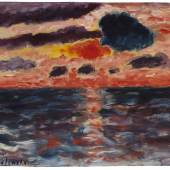 ALEXEJ VON JAWLENSKY Sonnenuntergang, Borkum, 1928. Öl Schätzpreis: € 300.000