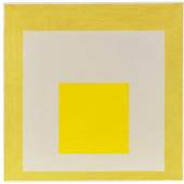  116003772 Josef Albers Study for Homage to the Square: Two Yellows with Silvergray, 1960. Öl auf Hartfaserplatte Schätzpreis: € 180.000 