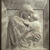 Donatello Pazzi-Madonna, ca. 1420 Marmor / marble, 74,5 x 69,5 cm © Staatliche Museen zu Berlin, Skulpturensammlung und Museum für Byzantinische Kunst. Foto: Jörg P. Anders