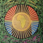 11 Peter Atanasov, The Eye of Afrika,1993 Acryl auf Cotton Duck, Gold Acryl, 24 Karat Blattgold, 94 x 73,5 cm, rückseitig signiert, © Peter Atanasov