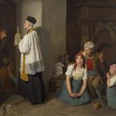 Ferdinand Georg Waldmüller, Die Letzte Ölung, 1846  Foto: Johannes Stoll / Belvedere, Wien 