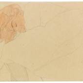  121001960 Egon Schiele Schlafendes Mädchen (Melanie Schiele), 1908. Pencil drawing Estimate: € 150,000 - 250,000    $ 174,000 - 290,000