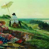 Vasili Andreyevich Golynsky (1854 - 1904), Ein heißer Sommertag, Öl/Leinwand, 70,5 x 108 cm, erzielter Preis € 146.700