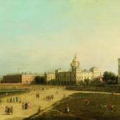 Giovanni Antonio Canal, gen. Canaletto (1697-1768) Blick auf Horse Guards vom St. James’s Park, London, Öl auf Holz, 58,5 x 110 cm, gerahmt € 2.000.000 - 3.000.000, Fotonachweis: Dorotheum
