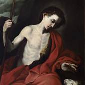 Jusepe de Ribera (1591 - 1652) Der heilige Johannes der Täufer, signiert, datiert 1632, Öl/Leinwand, 109,3 x 82,3 cm, erzielter Preis € 317.500