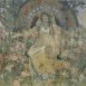 Alfons Mucha Die Allegorie Bosnien-Herzegowinas , 1900 Tempera auf Leinwand 641 x 255,7 cm
Museum of Decorative Arts, Prag © Mucha Trust 2009
