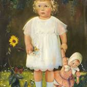 96   Georg Siebert "Ursula Richter". 1924.  105 x 67,5 cm, Ra. 123 x 84,5 cm. 		5.000-6.000 €
