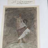 Felicien Rops ( 1833-1898) Mappe mit 12 Lithographien und 2 Radierungen sowie mit 12 Heliogravuren, ungerahmt, zusammen