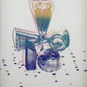 Auktion Katalog-Nr. 300 - Andy Warhol (1928 - 1987) - Serigraphie im Irisdruck auf Museum-Board, "Committee Champagner 2000", 1982