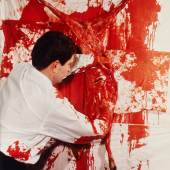 HERMANN NITSCH / LUDWIG HOFFENREICH 4th Action Vienna, November 1963 Chromogenic print, printed 1980s 60,5 x 50 cm Verso: signed and numbered by the artist in ink, edition no. "18/45" © Hermann Nitsch / WestLicht, Vienna