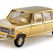 Fiat 128 aus 18karätigem Gold, um 1969, Modell Maßstab 1:18, Rufpreis € 26.000 Fotonachweis: Dorotheum