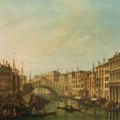 Giovanni Antonio Canal, genannt Canaletto, Umkreis Der Canal Grande mit Rialtobrücke von Süden her gesehen Schätzpreis: 25.000 – 50.000 €