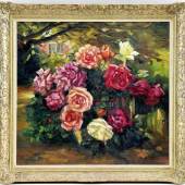 Katalog-Nr. 141 Alexander Max Koester (1864 - 1932) - Öl auf Leinwand, "Blühender Rosenbusch"   • Kategorie: Gemälde   • Limit: 9.800,00 EUR