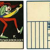     *       Rudolf Kalvach, Postkarte der Wiener Werkstätte, ca. 1907-1908 © AUKT