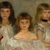 Lovis Corinth, Drei kleine Mädchen, 1902, Öl auf Leinwand, 100 x 62 cm, signiert, bezeichnet und datiert rechts oben: Lovis Corinth Horst 1902  Foto: Dr. Michael Nöth