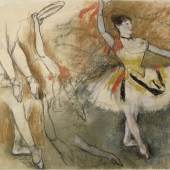 Edgar Degas Spanische Tänzerin und Beinstudien (Vorstudie zum Pastell "Tanzende mit Tambourin"),  um 1882 Musée d´Orsay, Paris © RMN-Grand Palais (musée d´Orsay) / Jean Shormans 