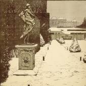 Carl Moll Belvederegarten im Winter, um 1905 Albertina, Wien