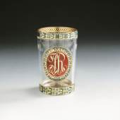 Joseph Mildner (1765–1808) , Becher mit Monogramm, Gutenbrunn, 1805, Sammlung Kuhn, © Graphisches Atelier Neumann