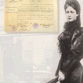 Kaiserin Elisabeth von Österreich, original Totenschein vom  13. September 1898 der Stadt Genf anläßlich der Ermordung der Kaiserin am 10. September 1898.  Schätzwert € 1.000 - 2.000 