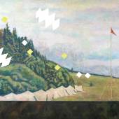 Ilya Kabakov (geb. 1933) Landschaft mit Pionierlager 1973, 2002, Öl auf Leinwand, 160 x 250 cm  Schätzwert € 450.000 - 600.000  Auktion 10. Juni 2015 