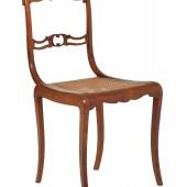 Lot Nr. 30 Sehr seltener und früher Stuhl, Michael Thonet, Wien um 1842, ausgeführt von ihm in der Möbel-Fabrik Clemens List  Originalzustand, insgesamt sind nur drei Exemplare bekannt  Schätzwert € 45.000 - 55.000 