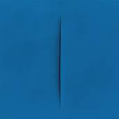 Lucio Fontana (1899 - 1968) Concetto spaziale, Attesa, 1967/68, Acryl auf Leinwand, 46 x 55 cm  Schätzwert € 600.000 - 800.000  Auktion 1. Juni 2016
