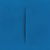 	 Lot Nr. 603 Lucio Fontana (1899 - 1968) Concetto spaziale, Attesa, 1967/68, Acryl auf Leinwand, 46 x 55 cm  erzielter Preis € 735.000