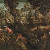 Jacopo Tintoretto (Venedig 1516-1594) Die Schlacht zwischen Philistern und Isrealiten, Öl/Leinwand, 146 x 230,7 cm  erzeilter Preis € 907.500 