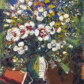 Marc Chagall (1887 - 1985) Fleurs, 1924, Öl/Leinwand, 72 x 57 cm  Schätzwert € 750.000 - 1.000.000  Auktion 23. November 2016