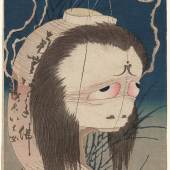 Katsushika Hokusai, „Frau Oiwa“ (Detail) aus der Serie 100 Erzählungen, Japan, 1831/32 © MAK/Georg Mayer